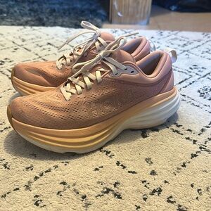 Hoka Women's Bondi 8 Pink Running Shoes